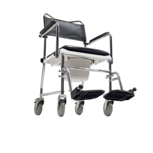 Silla Cómodo 3 en 1 de Acero con Ruedas y Descansapies 18" Reactiv - Image 2