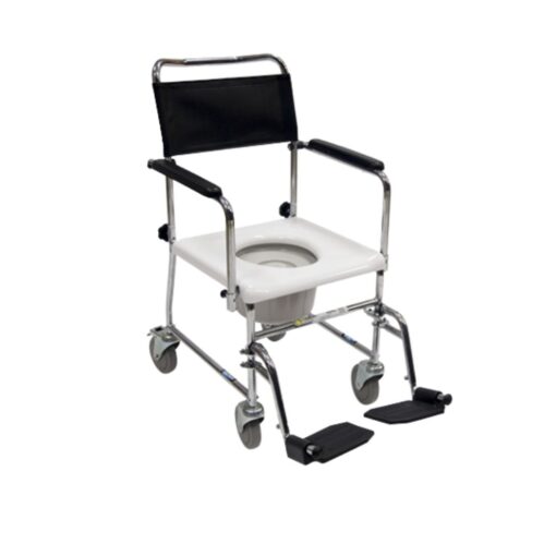 Silla Cómodo 3 en 1 de Acero con Ruedas y Descansapies 18" Reactiv - Image 4