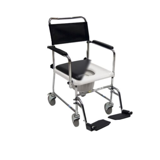 Silla Cómodo 3 en 1 de Acero con Ruedas y Descansapies 18" Reactiv - Image 3