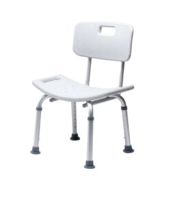 Silla Ducha con Respaldo Blanca