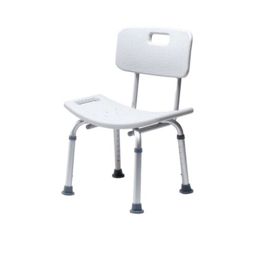 Silla Ducha con Respaldo Blanca