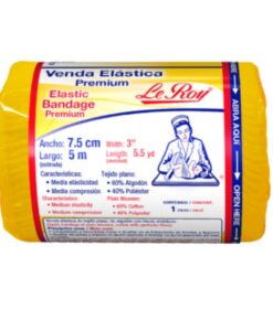Venda Elástica Premium 7.5 cm x 5 m LeRoy Pieza