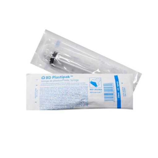 Jeringa de Plástico Sin Aguja 20 ml/cc BD Pieza