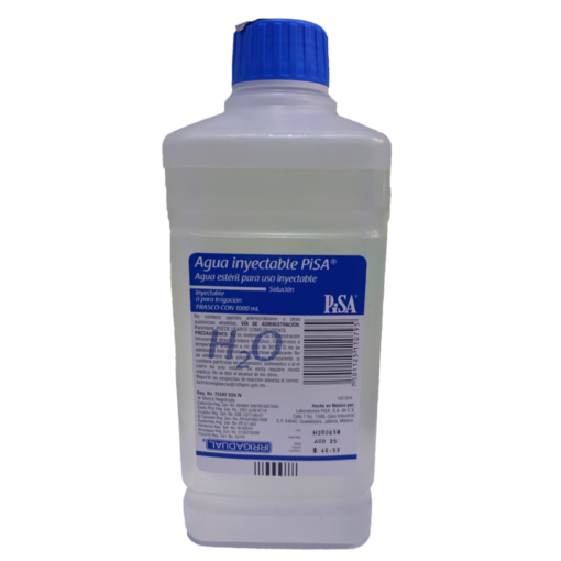Agua Inyectable Estéril 1000 ml PiSA Pieza