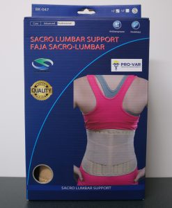 Faja Lumbar Profesional con Refuerzo Sacro