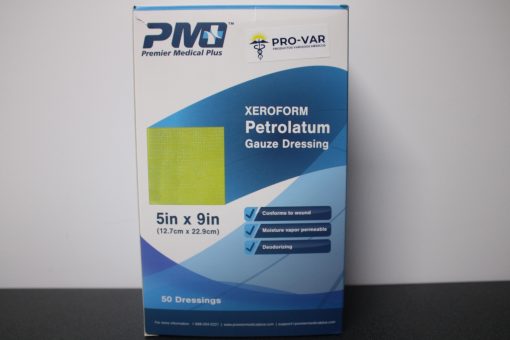 Gasa Xeroform con Bismuto 5x9 Pulgadas para Heridas (Pieza)