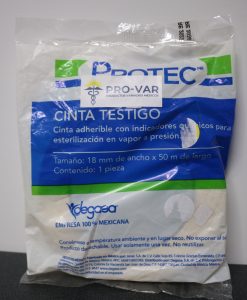 Cinta Testigo para Esterilización a Vapor 18mm x 50m