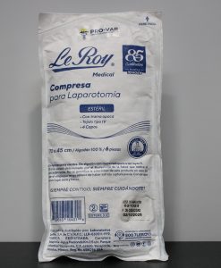 Compresa Estéril para Laparotomía 70x45 cm con 4 Copas