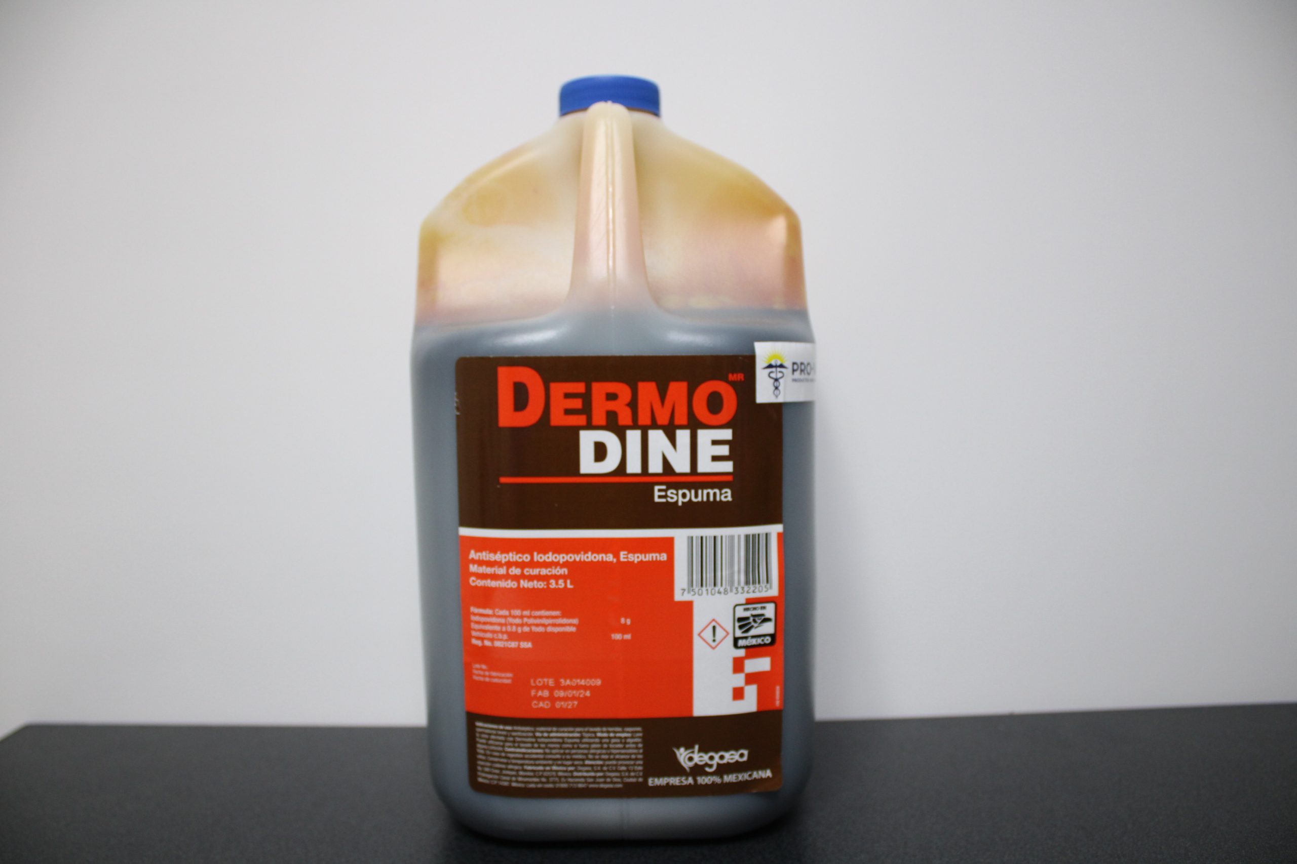 Espuma de Gasa Dermodine con Povidona Yodada 3.5L